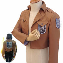 Chaqueta de Anime de ataque a los Titanes para adultos, disfraz de Shingeki No Kyojin, capa marrón de Anime japonés, disfraz de fiesta de Halloween/Carnaval 2024 - compra barato