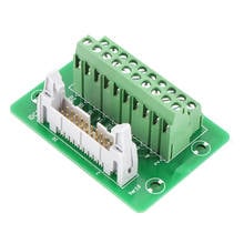 Placa de fuga terminal, conector de bloco de terminais, interface plc, adaptador de relé com suporte idc20p, cabo de dados, 20pin 48v 1a 2024 - compre barato