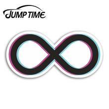 СКАЧОК времени для Infinity Symbol виниловая наклейка s Cool Fun наклейка для ноутбука багаж бампер багажник Окно Наклейка Автомобильные аксессуары 2024 - купить недорого