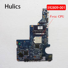 Hulics оригинал для Материнская плата ноутбука HP 592809-001 аккумулятор большой емкости CQ42 CQ62 G42 DA0AX2MB6E1 DDR3 Бесплатная Процессор 2024 - купить недорого