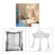 Dosel de mosquitera para poste de 4 esquinas, cortinas de cama, mosquitera, tamaño Queen y King, 190x210x240cm 2024 - compra barato