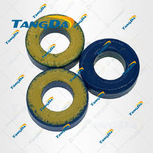 Núcleo de polvo de hierro T37-17 T37 17, 9,5x5,2x3,3mm, 1,5nh/N2 4ue, núcleo de polvo de hierro, toroide de ferrita, toroidal, azul, amarillo, TANGDA Q 2024 - compra barato