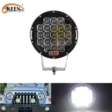 OKEEN-Barra de luz LED de trabajo para conducción, haz de luz antiniebla todoterreno, parachoques para Jeep 4x4, camión, SUV, cabina, barco, coche, ATV, cazador, 7 pulgadas, 63W 2024 - compra barato