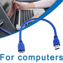 Супер Скоростной Кабель USB 3,0 к Micro B 5 Гбит/с USB Тип внешний шнур данных 3 Micro-B жесткий кабель диск S5 Note HDD диск для Sams D1G6 2022 - купить недорого