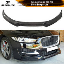 Carbon Fiber / FRP Front Bumper Lip Spoiler Splitters for Jaguar XE XF XEL XFL Sedan 4-Door 2015 2016 2017 Front Bumper Lip 2024 - buy cheap