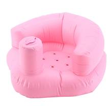 Assento infantil inflável para bebês, cadeira de jantar em pvc rosa, verde, brinquedo, jogo, sofá, cadeira, banco 2024 - compre barato