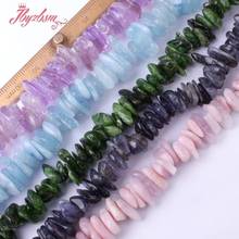 3x10-4x11mm Ametrines Diopside Cordierite Freeform Natural Stone Spacer Beads For Women Necklace Bracelat Jewelry Making 15" 2024 - buy cheap