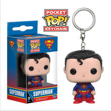 Funko pop bolso dc comic chaveiro superman figura de ação brinquedo 2024 - compre barato