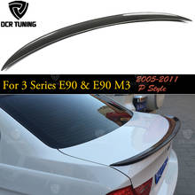 Para BMW E90 E90 M3 spoiler Fibra De Carbono Tronco Spoiler Traseiro 318i 320i 325i 330i 2005 - 2011 Coupe E92 E93 M3 Spoiler Traseiro 2024 - compre barato