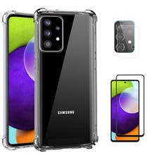 Silicone Capa para Samsung a52 5G capa + pelicula de vidro Galaxy a52 a 52 à prova de choque traseira case Samsung Galaxy a52 4G capinha Samsunga52 2024 - compre barato