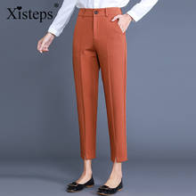 Xisteps Plus Size 2020 New Women Slim Fit Soft Comfortable Fabric Office Lady Formal Pants High Waist Femme Work Wear Trousers 2024 - buy cheap