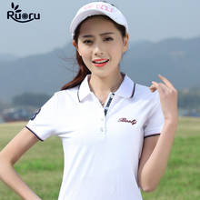 Ruoru Polo Shirt Women Cotton Femininas Shirt Fashion Short Sleeve Summer Female Tops High Quality Polo Femme 2024 - buy cheap