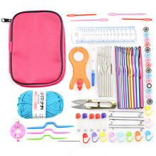 Kit de herramientas para tejer de colores aleatorios, accesorios de ganchillo con estuche, herramientas de costura, accesorios para tejer, 1 Juego 2024 - compra barato