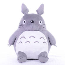 Peluches Kawaii Totoro para niños, juguetes de peluche de dibujos animados, Anime japonés Miyazaki Hayao Totoro, regalos 2024 - compra barato