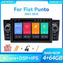 4GB IPS DSP Autoradio 1Din Android 11 Car Stereo Multimedia Player For Fiat Grande Punto Linea 2007-2012 GPS NavigationDVD 8Core 2024 - buy cheap