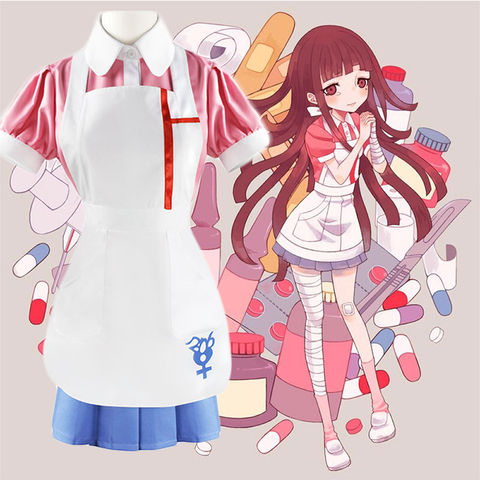 Anime Ronpa Mikan Tsumiki Vestido Conjunto Completo Juegos con disfraces Disfraz Uniforme Traje Zl