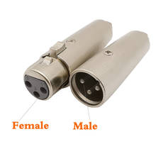 1/2/5Pair 3 Pin RCA to XLR Plug Speaker Connector RCA Male to XLR Male Female Plug Jack AV Audio Microphone Amplifier 3P Adapter 2024 - buy cheap