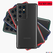 Funda de teléfono mate a prueba de golpes para Samsung Galaxy S21 Ultra S21 Plus a32 a52 a71 a12 Note 20 Ultra s20 fe 2024 - compra barato