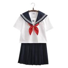Fantasia japonesa jk, uniforme escolar para meninas, manga curta, bordado, novidade, uniforme, cosplay, xxl 2024 - compre barato