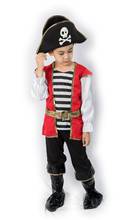 Capitão pirata halloween osso traje do miúdo meninos meninas buccaneer cosplay outfit chapéu calças terno fantasia presente para a criança infantil criança 2024 - compre barato