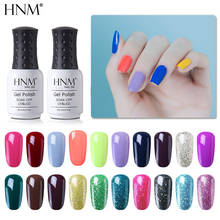 HNM 8ml Pure Color Gel Nail Polish for Nails Semi Permanent Gel Varnish UV Led Gel Polish Soak Off UV Led Base Top Coat 2024 - buy cheap