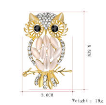 Broche pino opal incrustado casaco vintage acessórios feminino broche de cristal da bulgária meninas jóias prêmio europeu coruja broche 2024 - compre barato