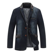 Mcikkny-Chaqueta de moda para hombre, traje de negocios ajustado de algodón, prendas de vestir, abrigos, talla M-4XL, lavado 2024 - compra barato