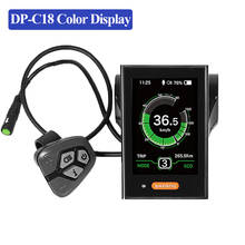 Bafang-pantalla LCD a Color para bicicleta eléctrica, Kit de Motor central BBS01B BBS02B BBSHD 8fun, ordenador con puerto de carga USB, DP-C18 2024 - compra barato