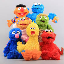 Cartoon Sesame Street Elmo Cookie Monster Big Bird Stuffed Soft Plush toy 2024 - buy cheap