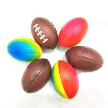 1pcs 9cm Elastic ball Toy Football Rugby PU Foam Sponge Anti stress Baseball Tennis Toys for Kids Children 2024 - buy cheap