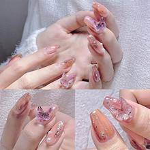 6 folhas moda borboleta adesivos de unhas diy decalques de unhas resina arte do prego decorações diy charme manicure decorações para mulher 2024 - compre barato