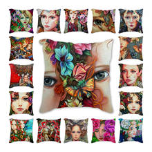 Cushion Covers Popular Portrait beautiful beauty girl Decorative Cushion Cover Garden Bedroom Throw Pillow Cases 45x45cm 2024 - buy cheap