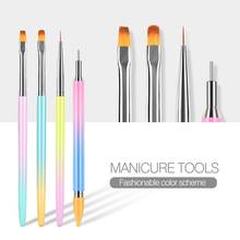 New Acrylic UV Gel Brush Liner Painting Pen Acrylic Drawing Brush Manicure Nail Art Tools For Nails Gradient Rhinestone Dotting 2024 - buy cheap