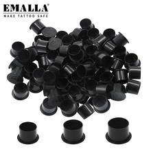 1000PCS Professional Tattoo Ink Cups Black Plastic Disposable Tattoo Pigment Ink Cups Caps With Base Tattoo Ink Tattoo Supplies 2024 - buy cheap