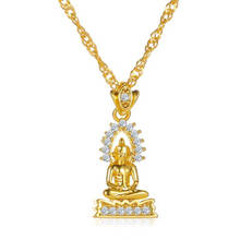 Religious Gold-plated Buddha Pendant Necklaces Nepalese Buddhist Believers Necklace for Men Women Prayer Jewelry Accessories 2024 - buy cheap