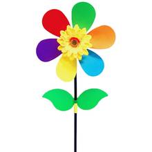 Colorful Sunflower Windmill Wind Spinner Pinwheel Garden Yard Decoration Kids DIY Toy 2024 - buy cheap