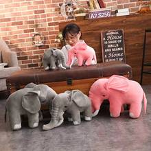 Elefante de pelúcia de 80 cm para crianças, brinquedo infantil de pelúcia, elefante estufado, travesseiro macio 2024 - compre barato