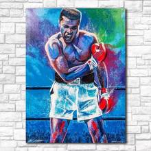 Muhammad Ali Boxing Star Sports Poster Abstract Canvas Painting Art Print for Boys Bedroom Home Decor Wall Picture 2024 - buy cheap