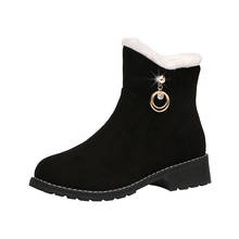 Botines cálidos de felpa para Mujer, zapatos informales de plataforma para exterior, Calzado cómodo, invierno, 2021 2024 - compra barato