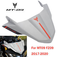 Para yamaha mt 09 mt09 motocicleta brisa fz 09 fz09 2017 2019 2020 decoração tela frontal viseira defletor de vento mt09 fz09 2024 - compre barato