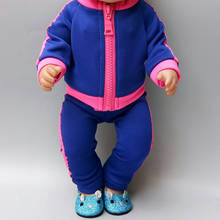 Abrigo de muñeca bebé recién nacido, ropa de muñeca de 18 pulgadas, chaqueta deportiva, regalo para niña, juguetes para jugar, vestir 2024 - compra barato