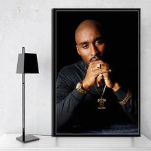 Tupac shakur 2pac fora da lei rap música rapper estrela hip hop arte pintura de seda lona cartaz parede decoração da sua casa 2024 - compre barato