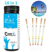 16 In 1 Swimming Pool Test Paper Residual Chlorine PH Value Alkalinity Hardness Test Strip 100pcs/set Hot Tub Water Quality 2024 - buy cheap