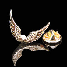 Broche de alta calidad para hombre, alfiler de solapa, insignia, broche de ala de Ángel, accesorios de joyería para vestido de boda, Pin de regalo 2024 - compra barato