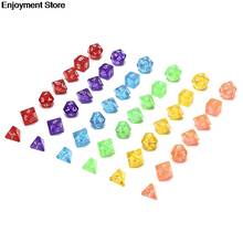 7Pcs/set Digital Dice Game Polyhedral Multi Sided Acrylic Dice Colorful Accessories for Board Game hot sale 2024 - buy cheap