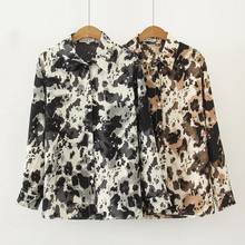 Moda feminina blusas camisas de impressão 2020 primavera outono manga comprida camisas casuais blusas mujer 2024 - compre barato