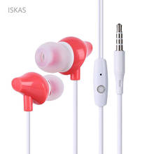ISKAS 3.5mm Headphone Music Headset Bass Electronics Dynamic Consumer Electronics Good Original Technology Microphone Good 3144 2024 - buy cheap