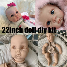 Reborn Doll Kit 22Inches Lifelike Baby Doll Chrissy Vinyl Unpainted Unfinished Doll Parts DIY Blank Doll Kit Cloth Body Kids Toy 2024 - buy cheap