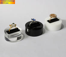 Soporte de exhibición de anillo redondo de acrílico personalizado, expositor de joyería, organizador de anillo para exhibición de anillo único 2024 - compra barato