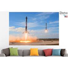 SpaceX Falcon Heavy Pin Up habitación de seda cartel pared etiqueta engomada decoración regalo 2024 - compra barato